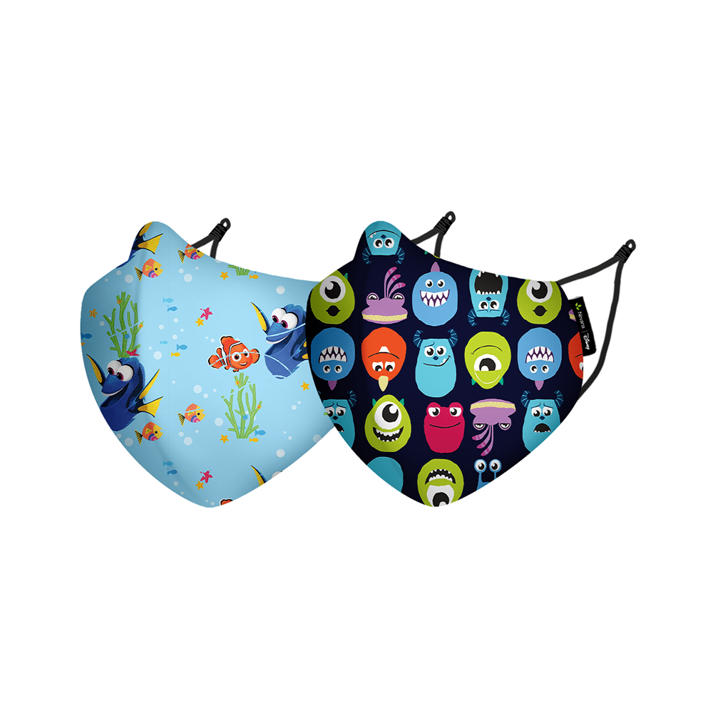 Nirvana Disney Face Covering Mask XS Monster & Nemo