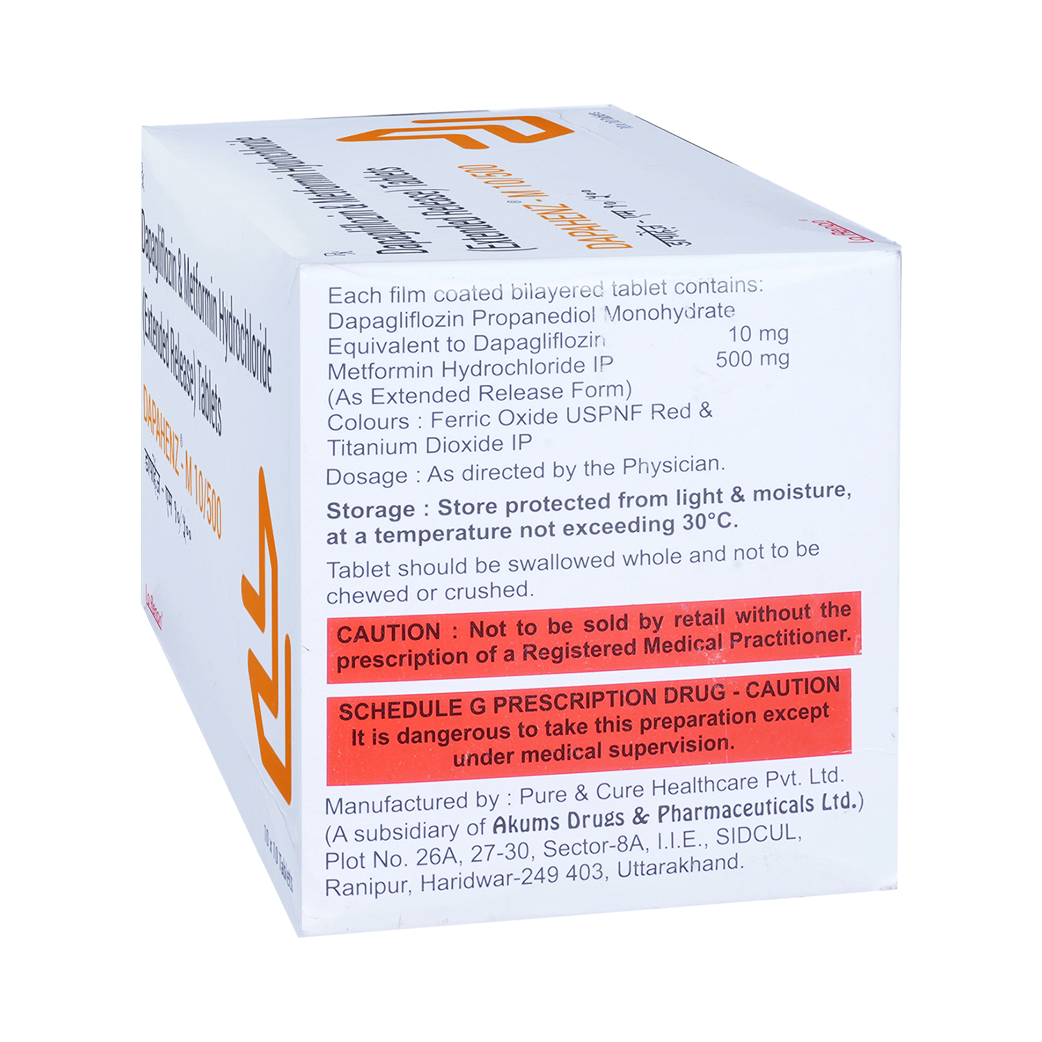 Dapahenz M 10mg/500mg Tablet ER - Image 3