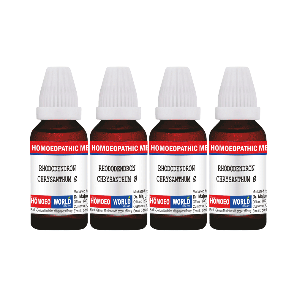 Dr. Majumder Homeo World Rhododendron Chrysanthum Mother Ticture (30ml Each) Q - Image 1