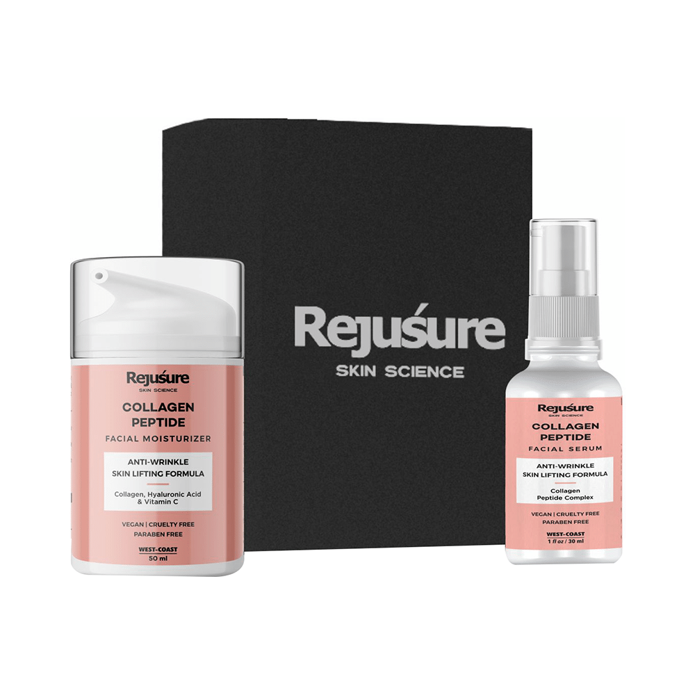 Rejusure Collagen Peptide Combo Pack of Facial Mositurizer 50ml & Facial Serum 30ml - Image 1