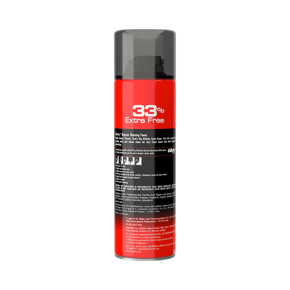 Gillette Regular Shaving Foam for Men - Image 3