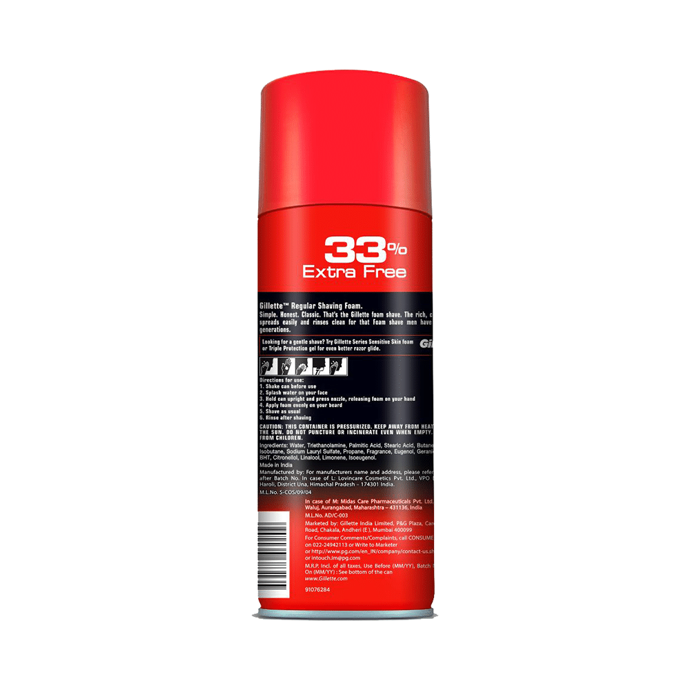 Gillette Regular Shaving Foam for Men - Image 2
