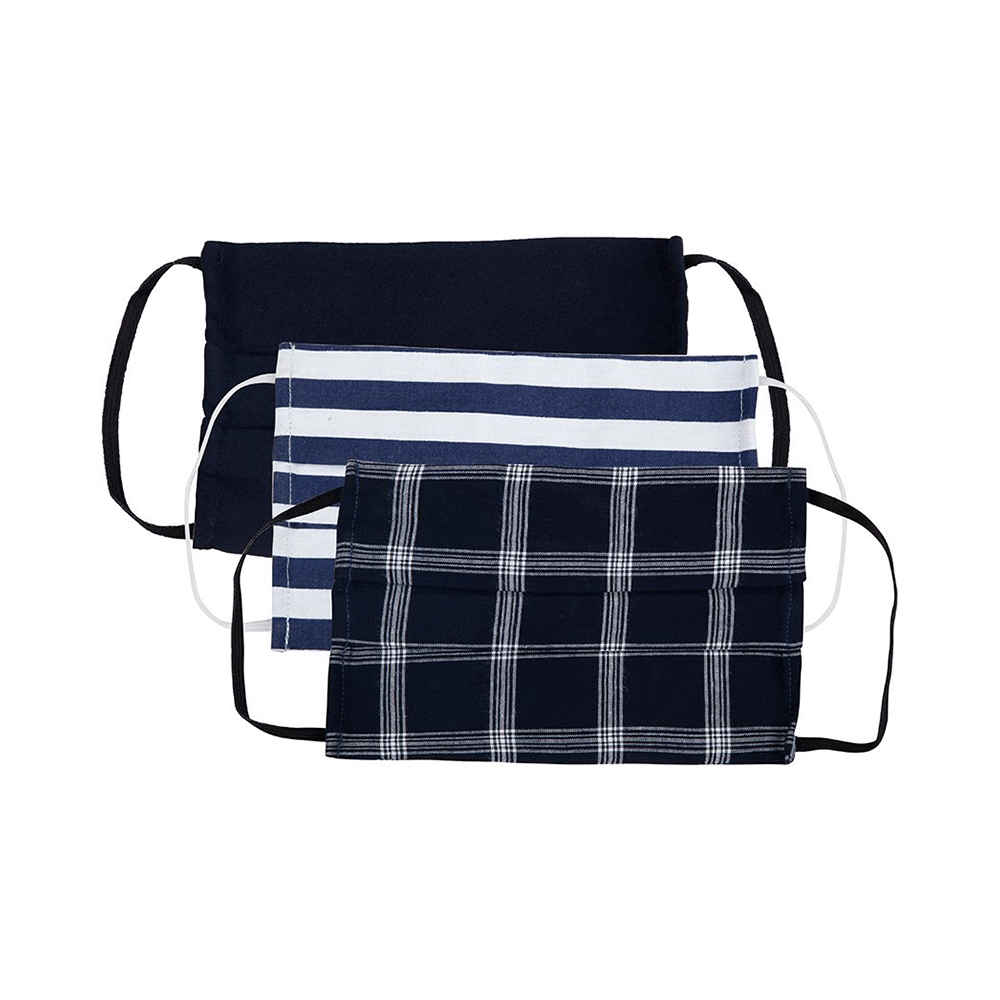 Faballey 2 Ply Pleated Resusable Mask Set Nautical - Image 2