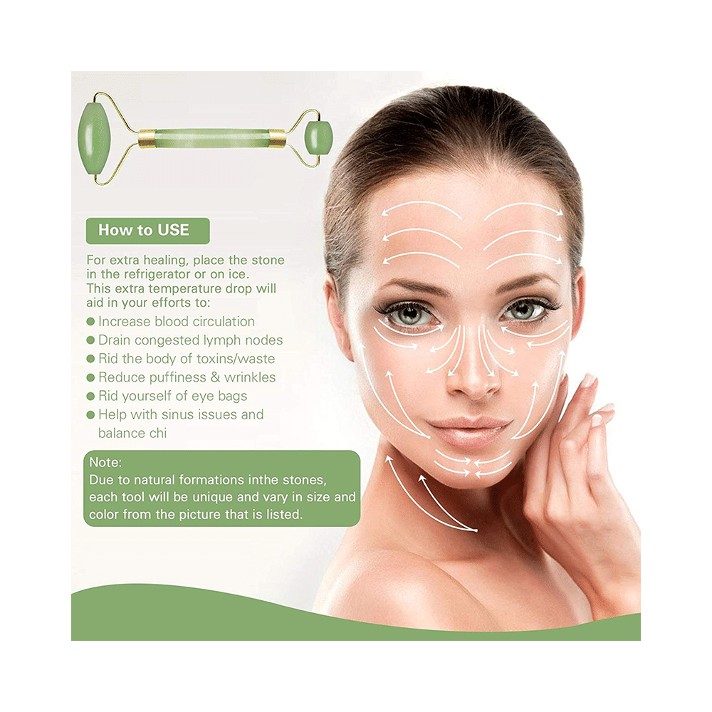 Get Me Craft Jade Facial Roller & Gua Sha Set - Image 5