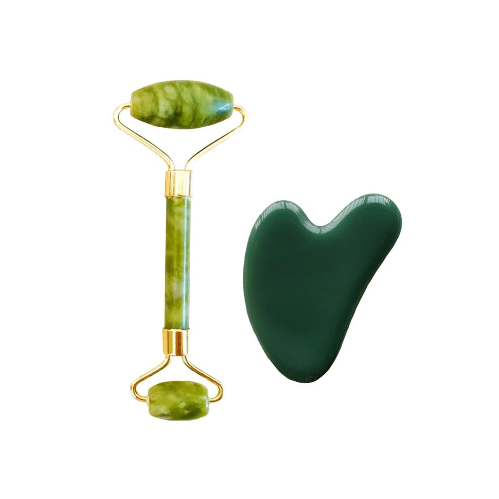 Get Me Craft Jade Facial Roller & Gua Sha Set - Image 2