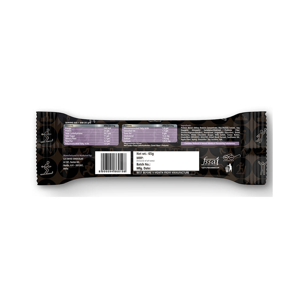 Trekk Protein Bar (65gm Each) Blueberry Cheesecake - Image 4