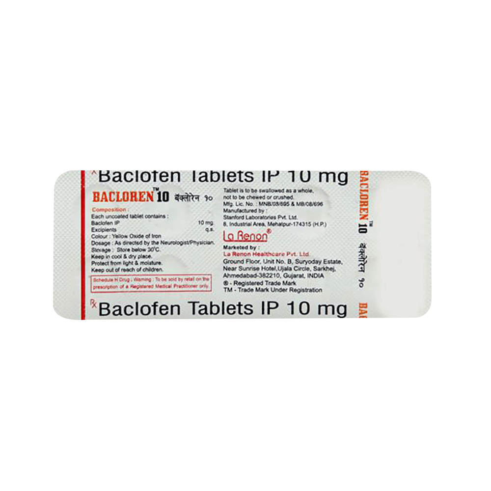 Bacloren 10mg Tablet - Image 3