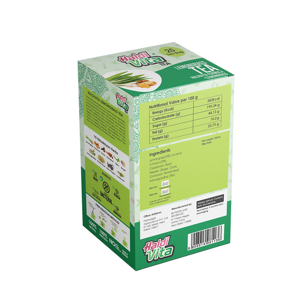 Haldivita Lemongrass Tea (25 Bags Each) - Image 6