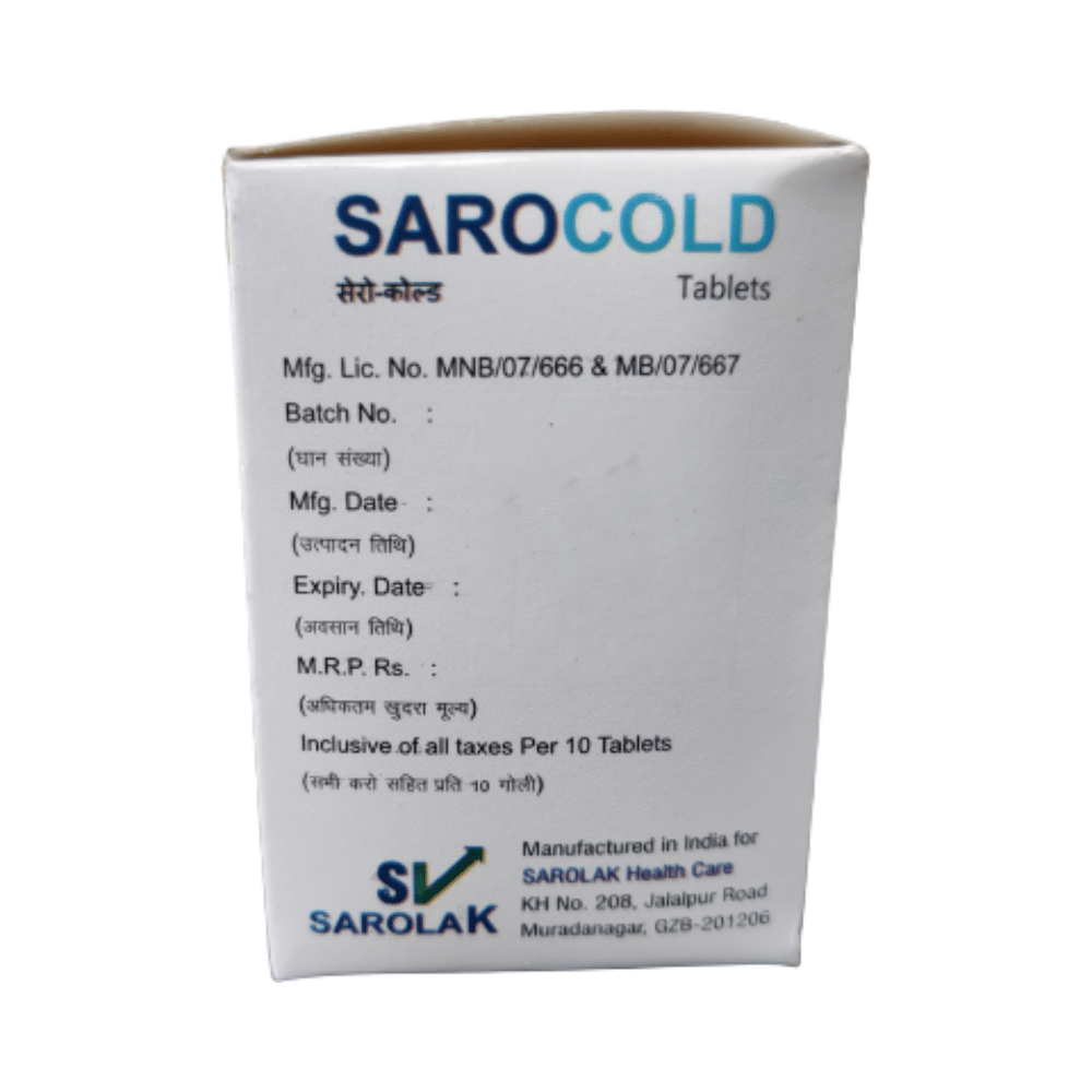 Sarocold Tablet - Image 3
