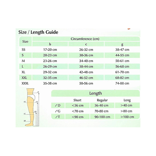 Presens OTC302 Medical Compression Knee Length Stocking XL Beige - Image 2