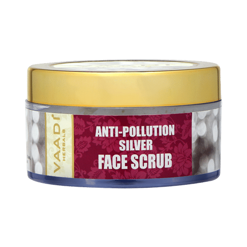 Vaadi Herbals Anti-Pollution Silver Face Scrub - Pure Silver Dust & Fenugreek - Image 2