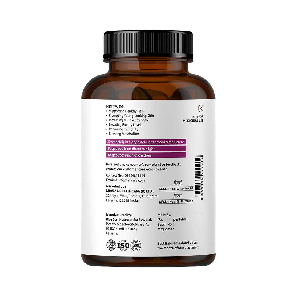 Nirvasa Plant-Based Biotin Tablet (60 Each) - Image 3