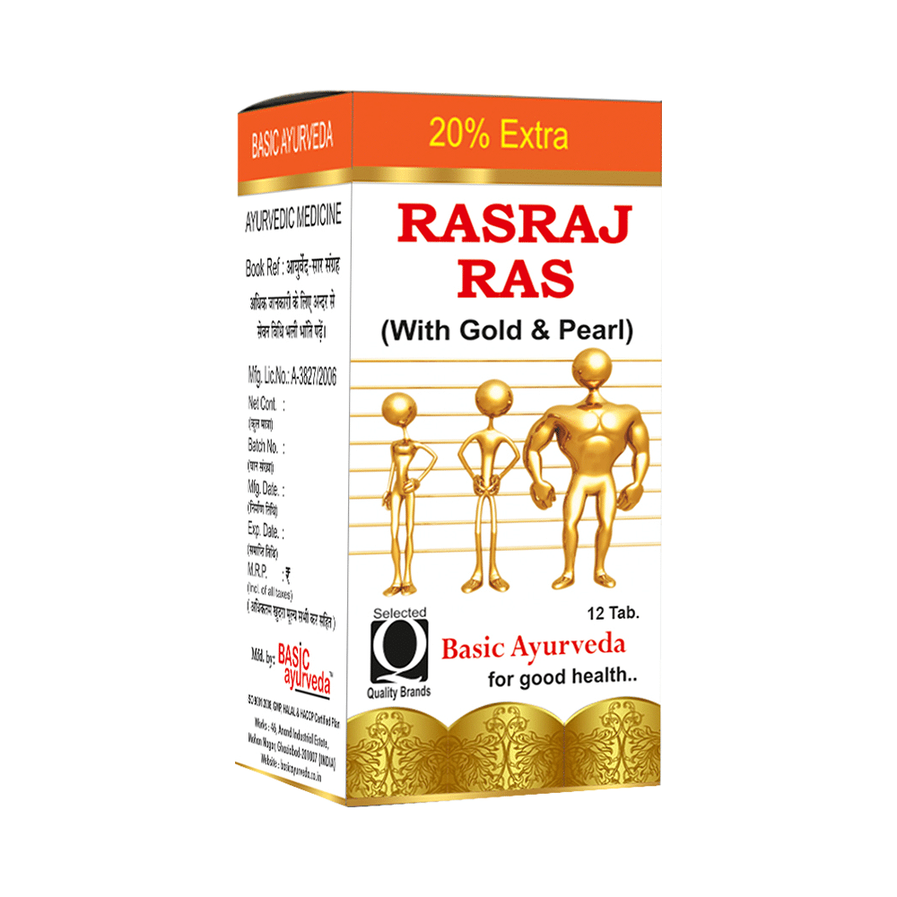 Basic Ayurveda Rasraj Ras with Gold & Pearl - Image 1