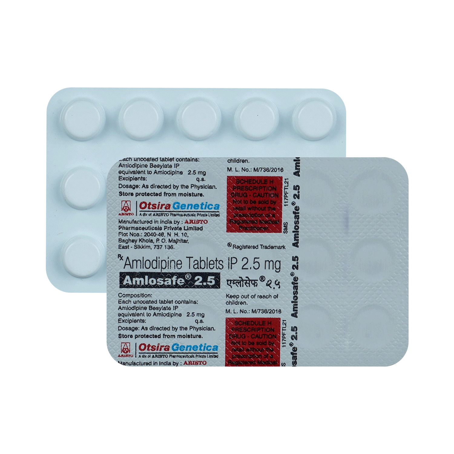Amlosafe 2.5 Tablet - Image 1
