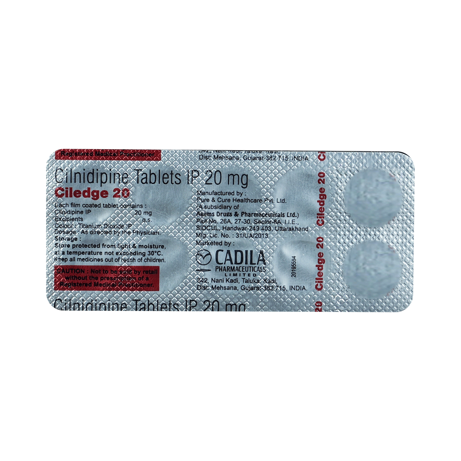 Ciledge 20mg Tablet - Image 5