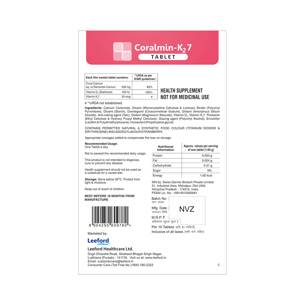 Coralmin-K27 Tablet - Image 2