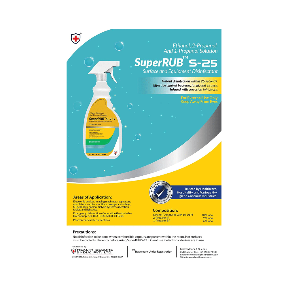 Super Rub S-25 Surface and Equipment Disinfectant - Image 4