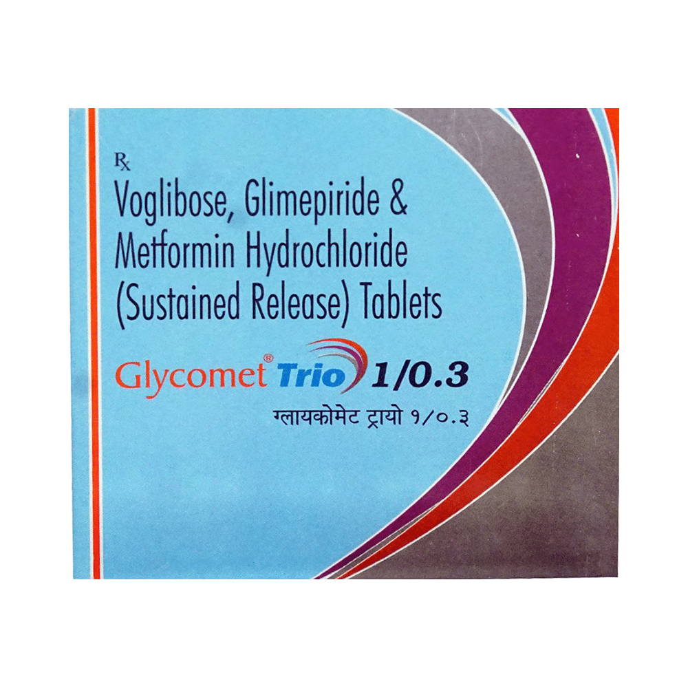 Glycomet Trio 1/0.3 Tablet SR - Image 1