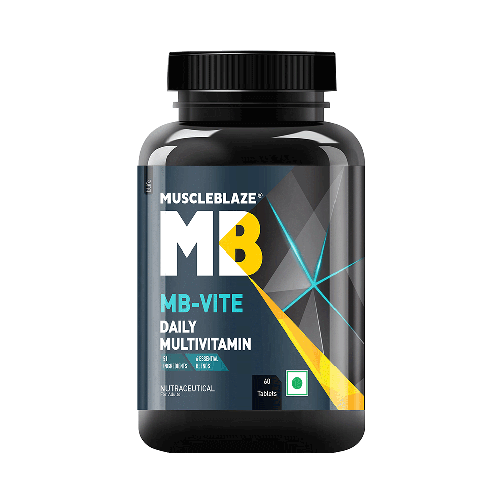 MuscleBlaze MB-Vite Multivitamin | With Amino Acids, Pre & Probiotic Blend | For Energy, Gut Health & Immunity | Tablet - Image 1