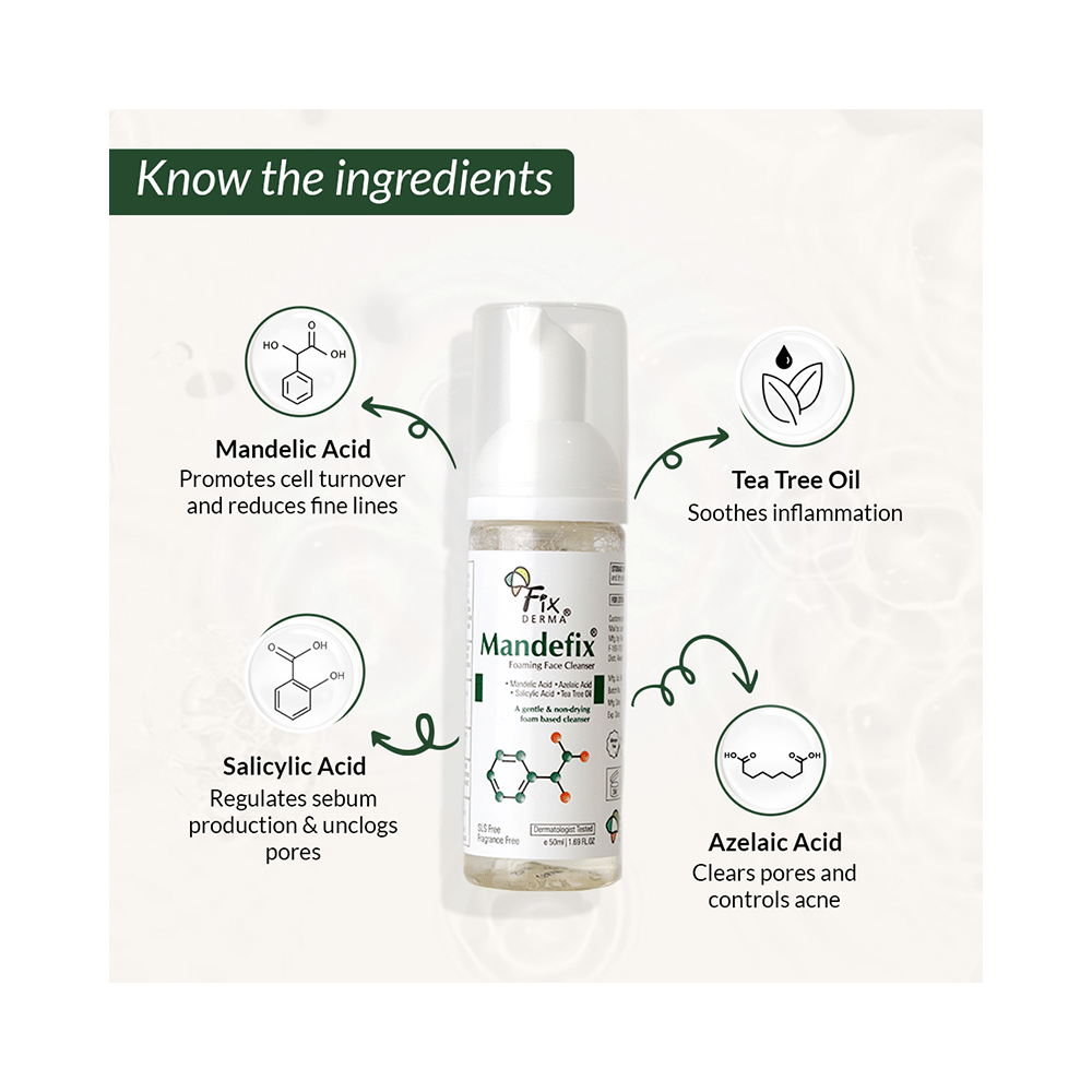 Fixderma Mandefix Foaming Face Cleanser - Image 5