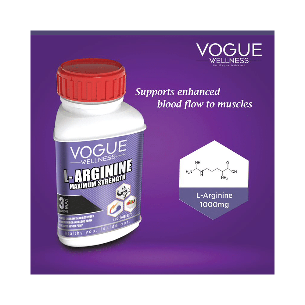 Vogue Wellness L-Arginine Tablet (120 Each) - Image 5