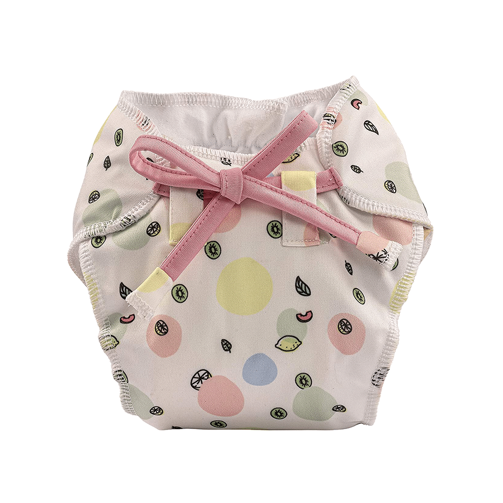 Bumberry Baby Smart Nappy Leak Proof Reusable & Adjustable Cloth Diaper for Newborn Baby Pink, Fruityline, Lilies - Image 3