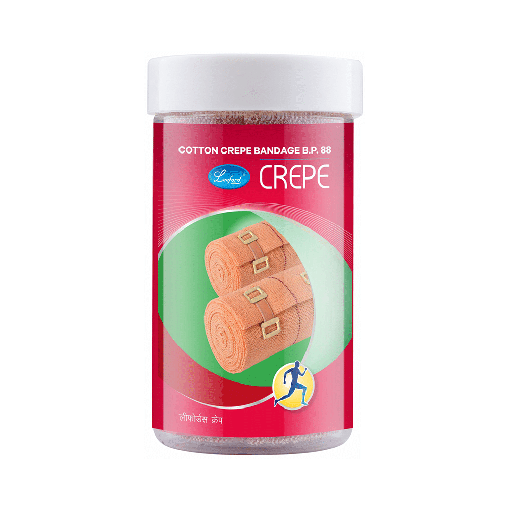 Leeford Crepe Cotton Crepe Bandage B.P. 88 10cm x 4m