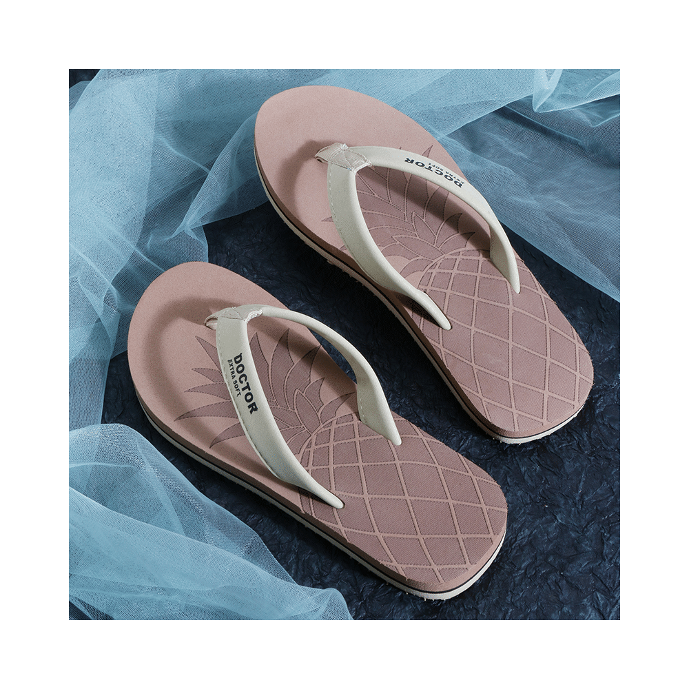 Doctor Extra Soft D 5 Women's Slippers with Bounce Back Technology Orthopaedic and Diabetic MCR Anti-skid Cushion Comfort Khaki 7 - Image 10