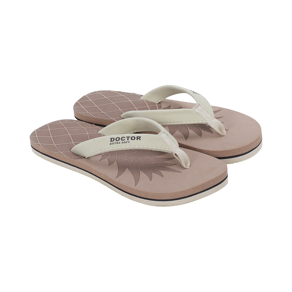 Doctor Extra Soft D 5 Women's Slippers with Bounce Back Technology Orthopaedic and Diabetic MCR Anti-skid Cushion Comfort Khaki 7 - Image 3