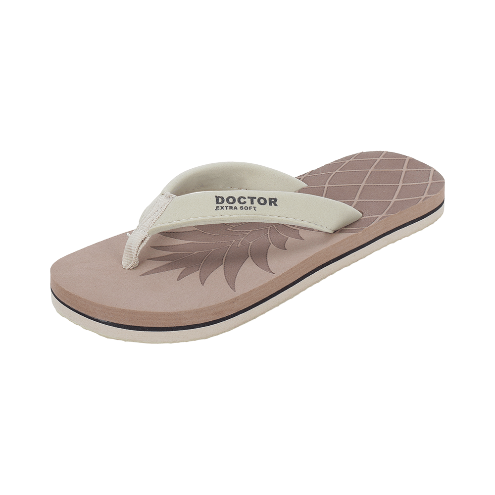 Doctor Extra Soft D 5 Women's Slippers with Bounce Back Technology Orthopaedic and Diabetic MCR Anti-skid Cushion Comfort Khaki 7 - Image 7