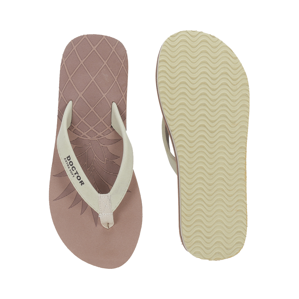 Doctor Extra Soft D 5 Women's Slippers with Bounce Back Technology Orthopaedic and Diabetic MCR Anti-skid Cushion Comfort Khaki 7 - Image 2
