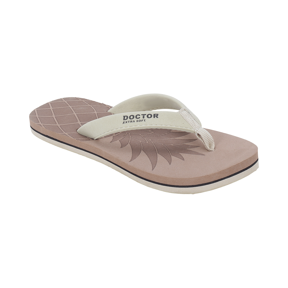 Doctor Extra Soft D 5 Women's Slippers with Bounce Back Technology Orthopaedic and Diabetic MCR Anti-skid Cushion Comfort Khaki 7 - Image 6
