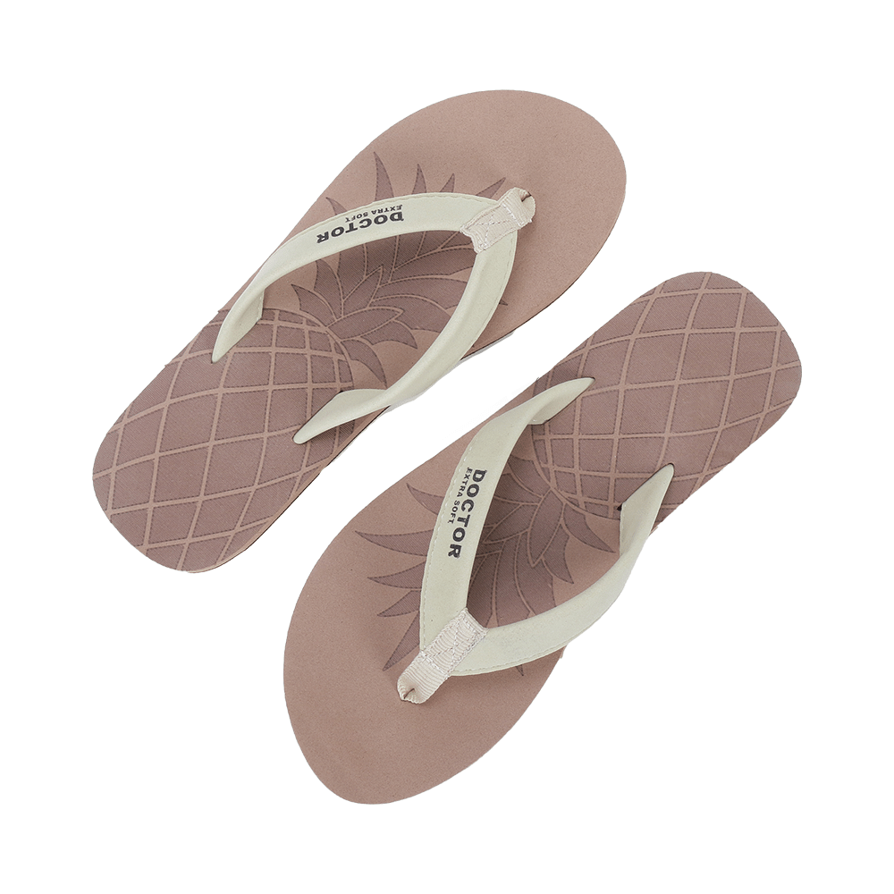 Doctor Extra Soft D 5 Women's Slippers with Bounce Back Technology Orthopaedic and Diabetic MCR Anti-skid Cushion Comfort Khaki 7 - Image 4