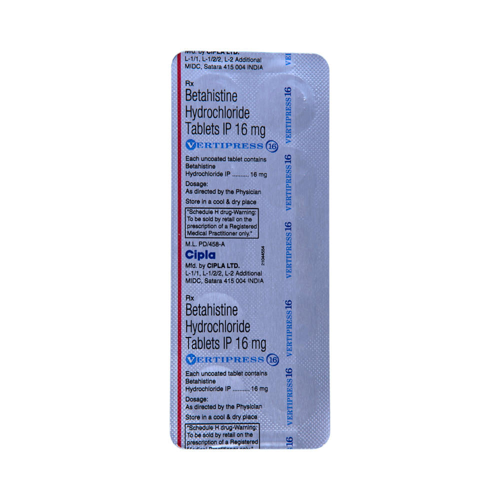 Vertipress 16 Tablet - Image 5