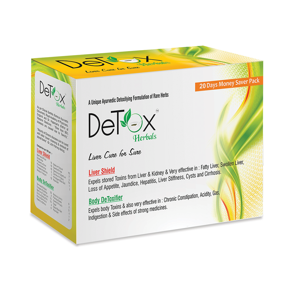 Detox Herbal Liver Shield & Body DeToxifier 20 Days Money Saver Pack - Image 2