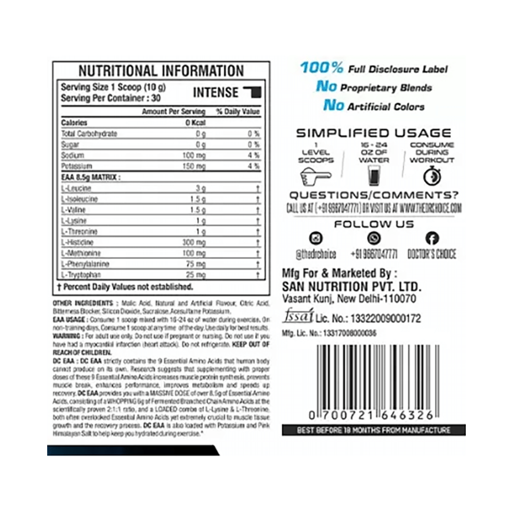 DC Doctor's Choice EAA Essential Amino Acid Cola Candy - Image 2