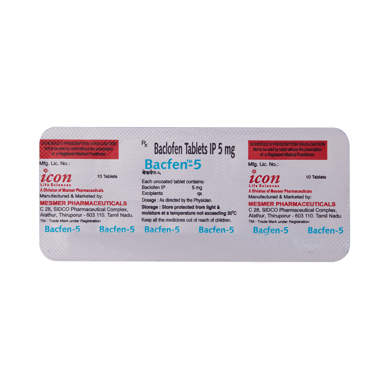 Bacfen 5 Tablet - Image 3