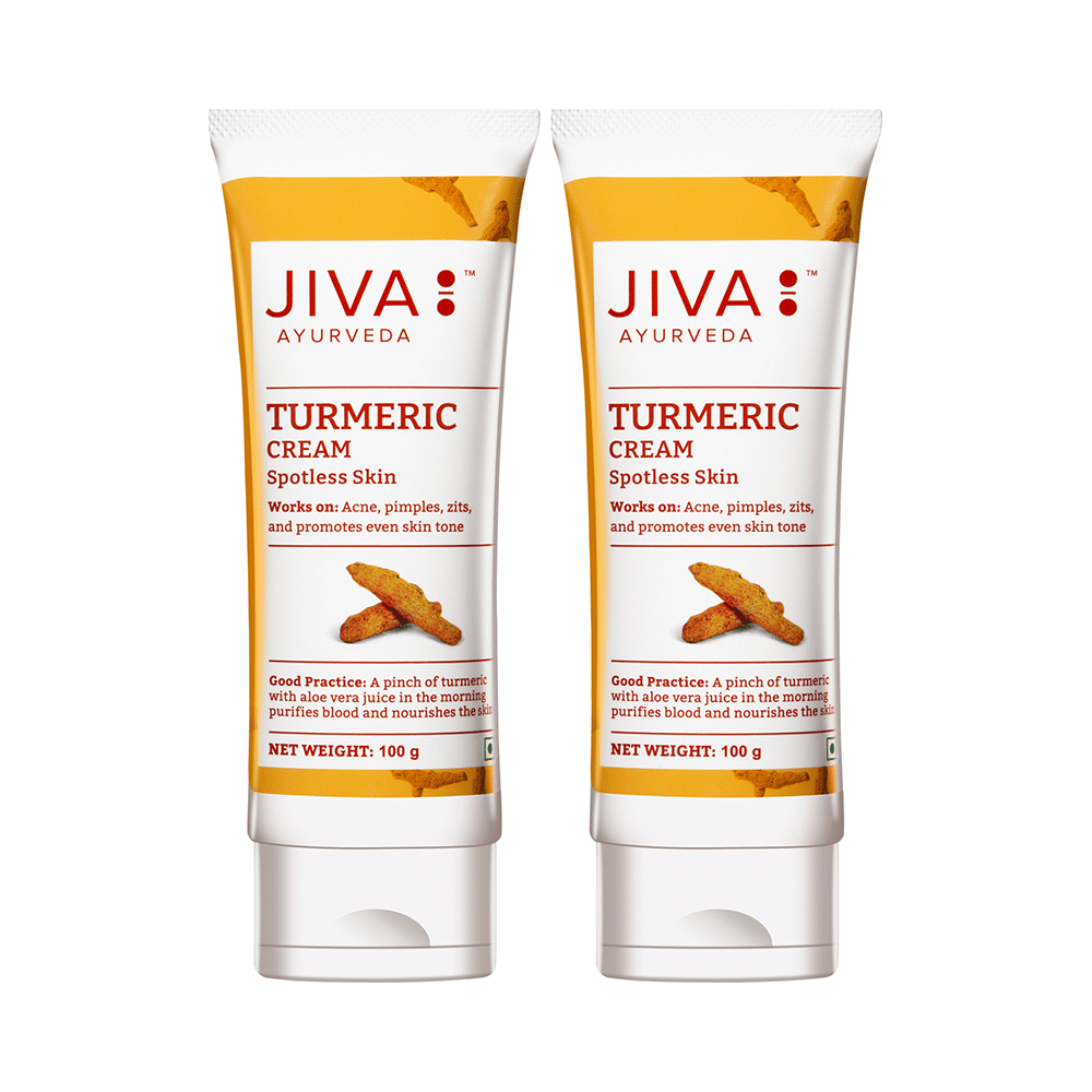 Jiva Ayurveda Turmeric Cream Spotless Skin (100gm Each) - Image 5