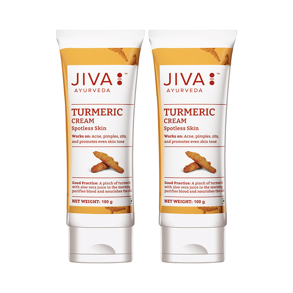 Jiva Ayurveda Turmeric Cream Spotless Skin (100gm Each) - Image 1