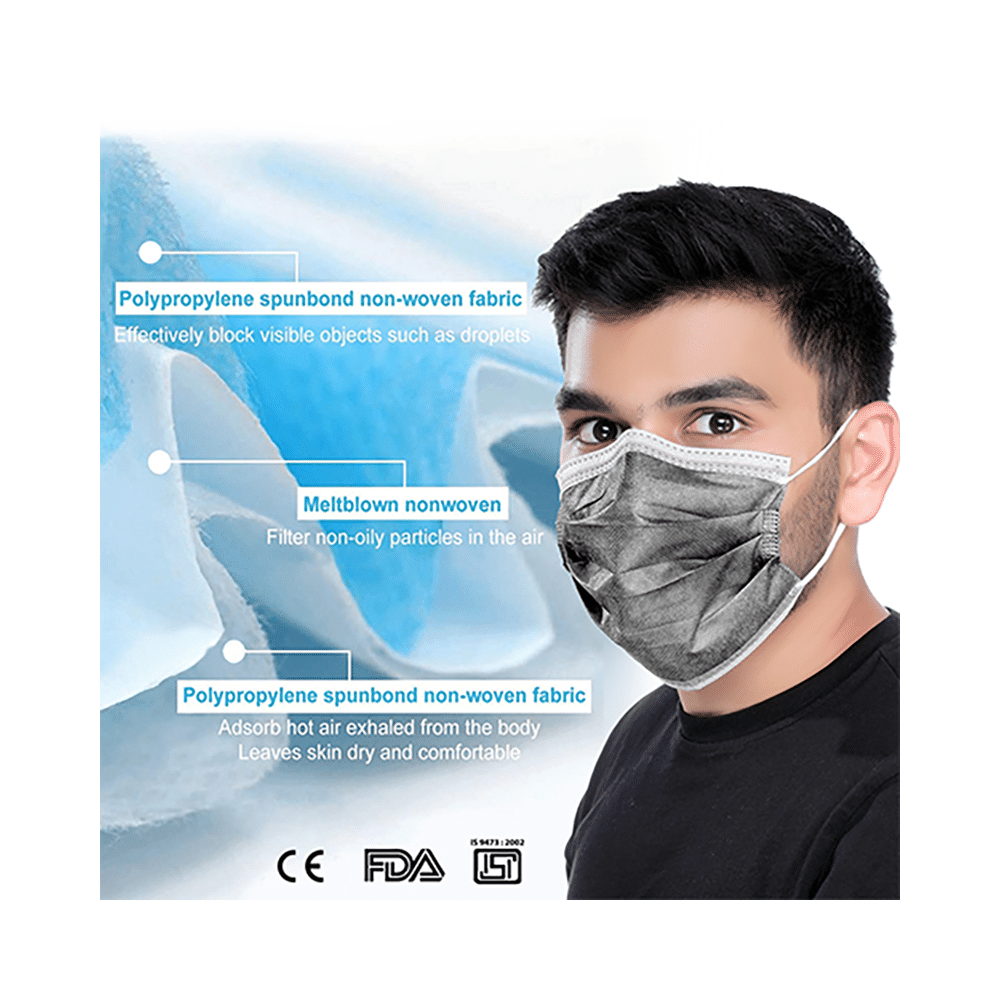 Papa Protect Disposable Surgical Face Mask (5 Each) Black - Image 4