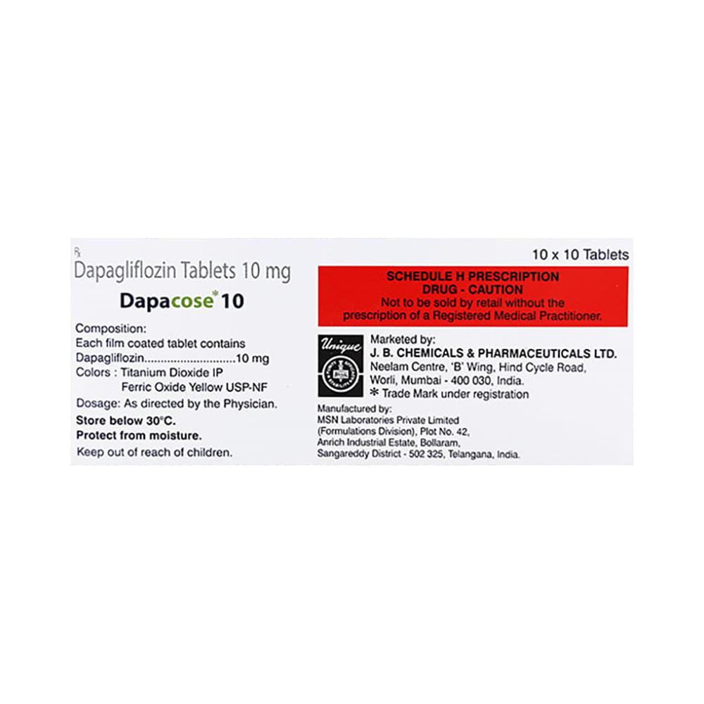 Dapacose 10 Tablet - Image 2