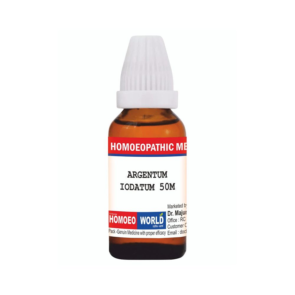 Dr. Majumder Homeo World Argentum Iodatum Dilution (30 ml Each) 50M - Image 1