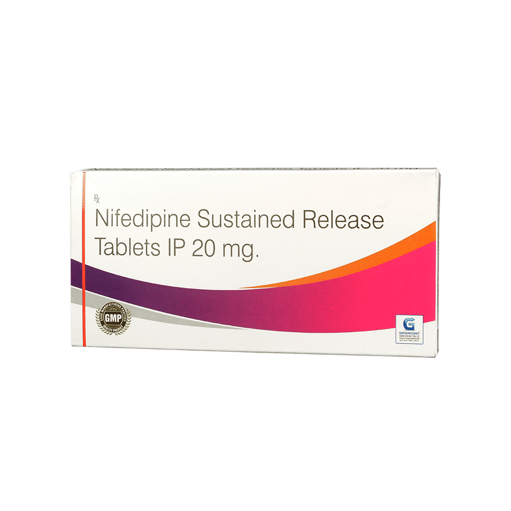 Genericart Nifedipine 20mg Tablet SR