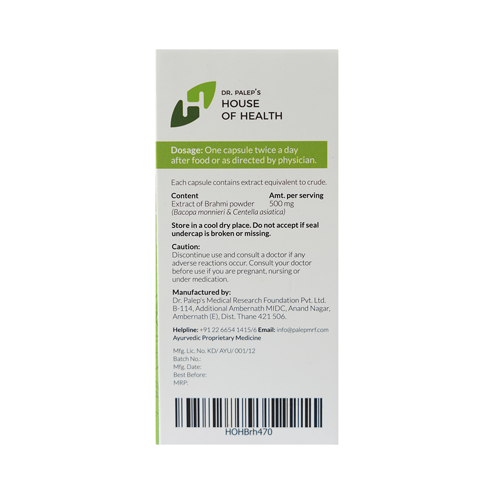 Dr. Palep's Brahmi Capsule - Image 2