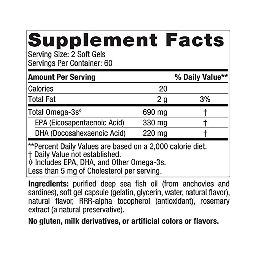 Nordic Naturals Omega 3 690mg Soft Gel Lemon - Image 5