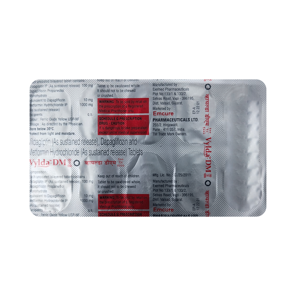 Vylda-DM 100/10/1000 Tablet SR - Image 1
