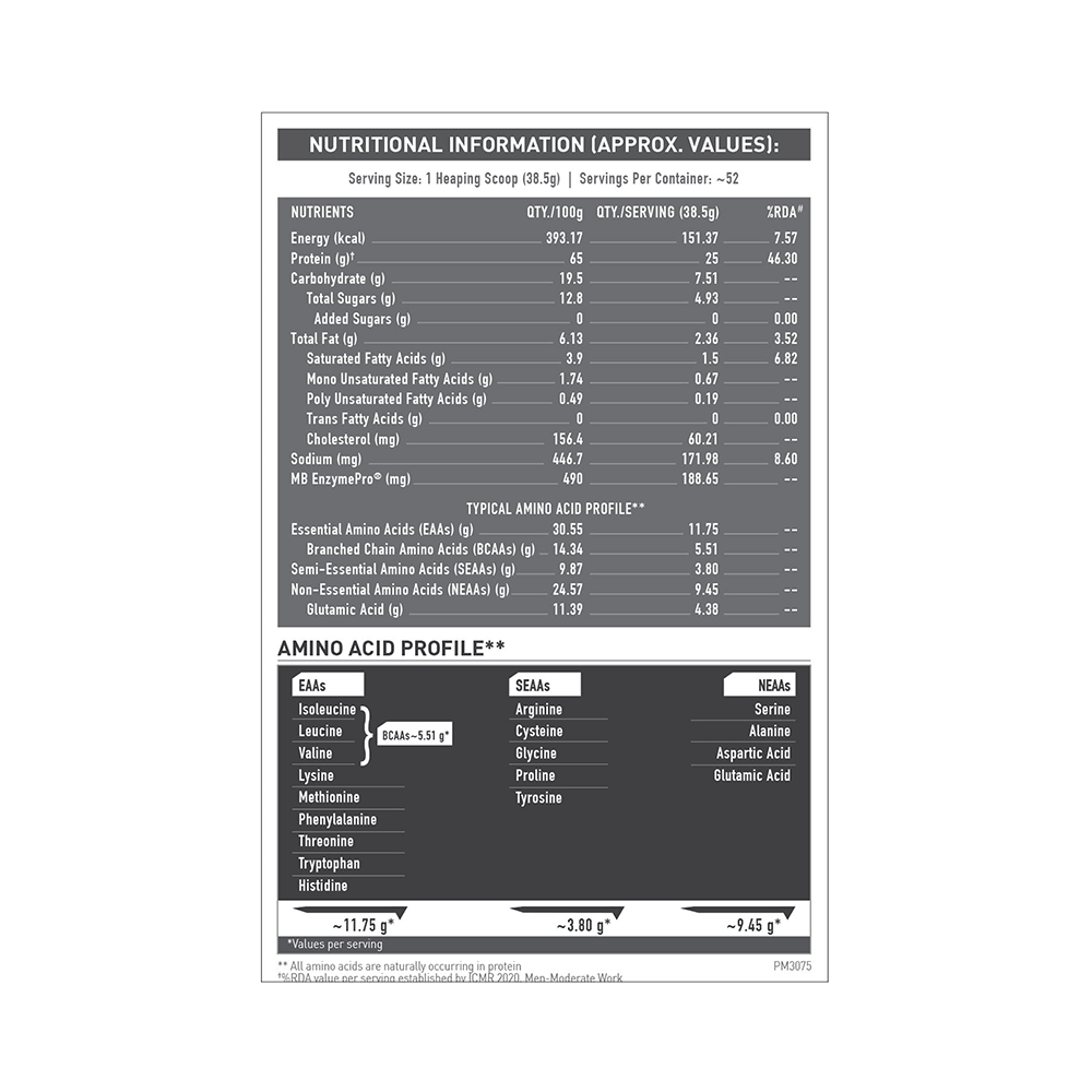 MuscleBlaze Biozyme Performance Whey Protein Powder (2kg Each) Chocolate Peanut Butter - Image 5