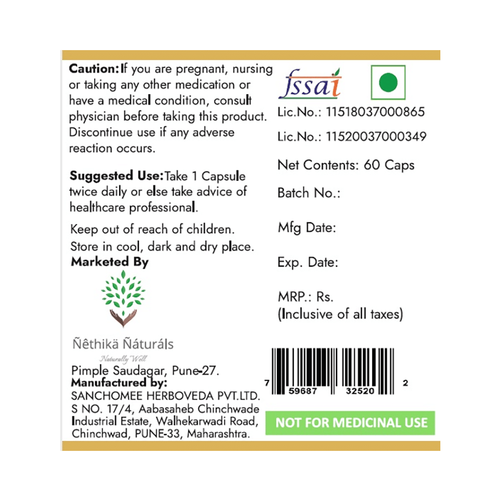 Nethika Naturals Stress Care Supplement Capsule - Image 2
