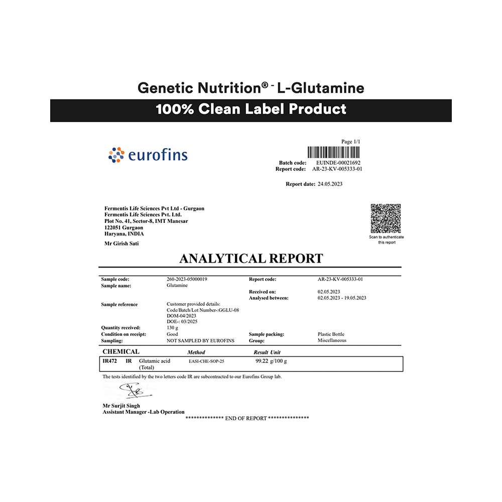 Genetic Nutrition L-Glutamine Powder - Image 4