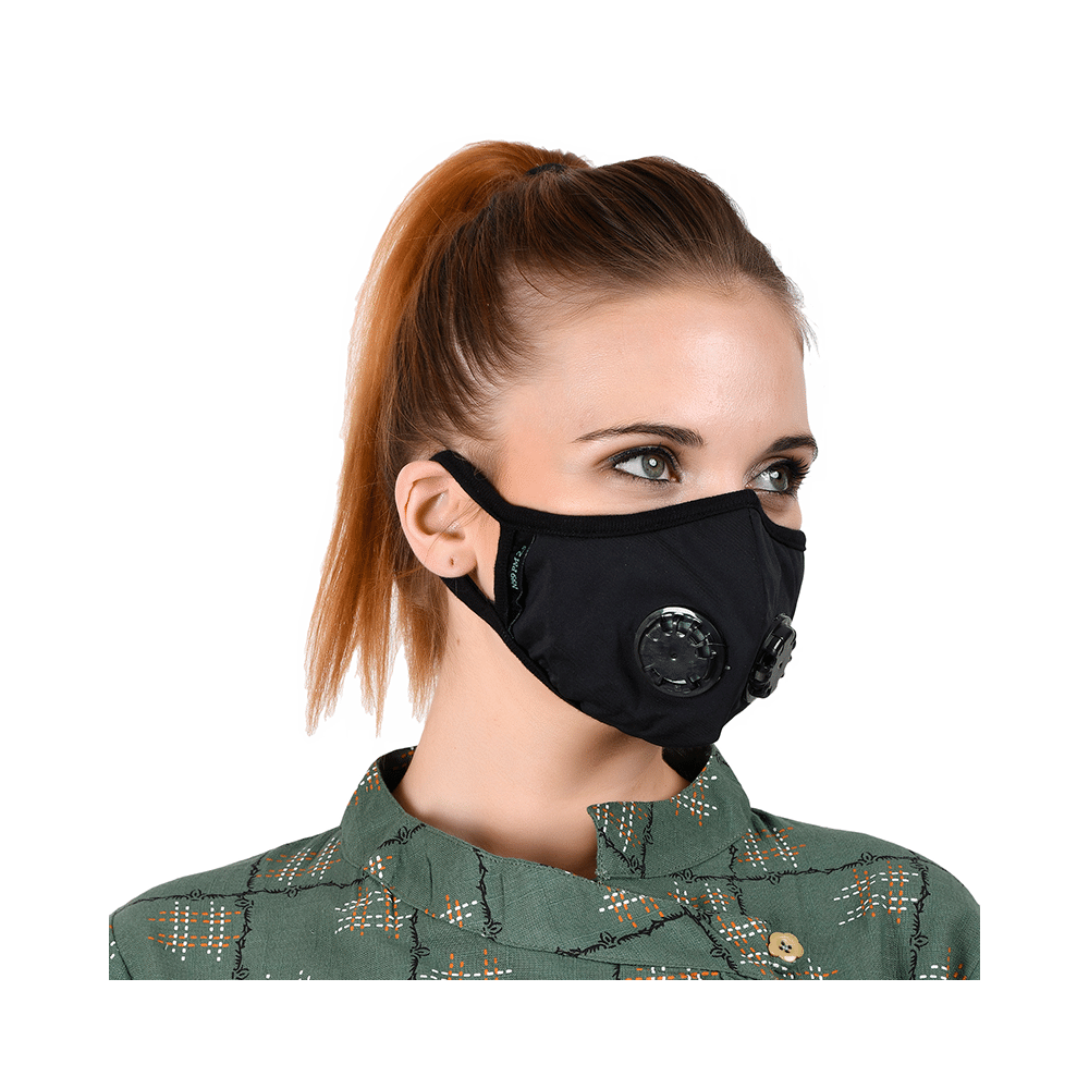 Advind Healthcare Military Grade N99 Mask with 2 Valves Medium Black - Image 4